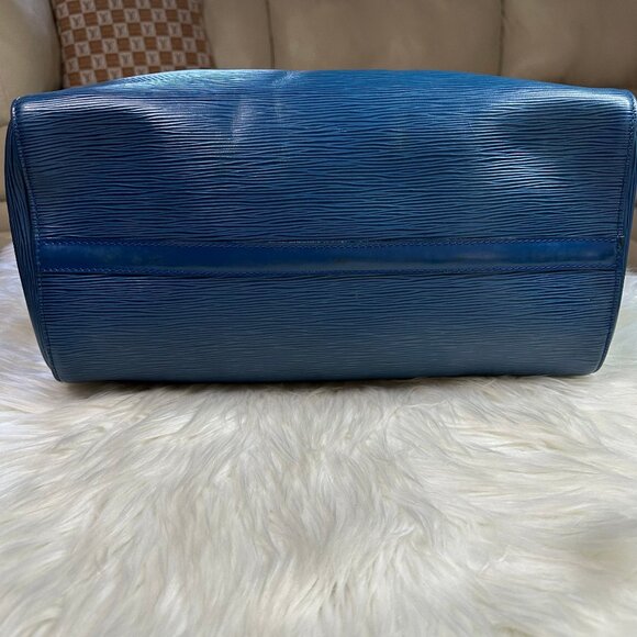 💎✨Authentic✨ Louis Vuitton Epi Leather Speedy 35 Satchel Bag - Picture 8 of 14